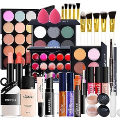 CHSEEA Make-up gift set, cosmetics set, make-up palettes, make-up case, make-up for face, eyes and lips