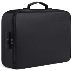 Oewnvmd Fireproof Document Bag with Lock Home Office Travel Fireproof and Waterproof Security Box Portable File Storage