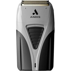 Andis 17260 TS-2 Pro Foil Shaver Lithium Titanium Foil Wireless/Wireless Smooth Shaving Wireless Shaver with Charger Grey