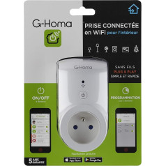 DEBFLEX 500001 Alexa Google Smart Home Programmable G-Homa Socket for Indoor Use WLAN