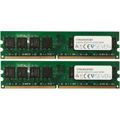 V7 V7K64004GBD Desktop DDR2 DIMM Arbeitsspeicher 4GB (2X2GB KIT, 800MHZ, CL6, PC2-6400, 240pin, 1.8V)