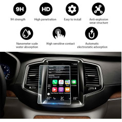 YEE PIN V90 / S90 / XC90 SPA Sensus 2016-2022 Navigation Protective Film GPS Screen Protector Navigation Film Tempered Glass Protection Car Accessories 8.7 Inch