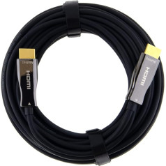 15 m Optical Fibre Optic HDMI 2.0b Cable - UHD 2160p 4K @ 60Hz 4:4:4 HDR HDCP 2.2