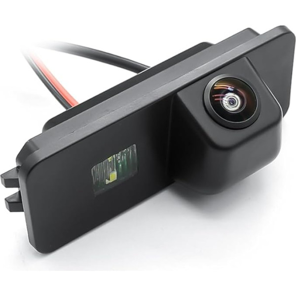 HD 720P Car Reversing Camera for VW Golf CC Passat Polo Golf Scirocco EOS Lupo (2 cage) Phaeton Beetle Seat GreenAuto 170 Degree Viewing Angle AHD 720P License Plate Lamp Reversing Camera
