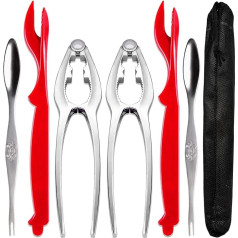 AVIDE Crackers and Tools - Shellfish Nutcracker for Nuts, Stainless Steel, Seafood, Crackers and Forks