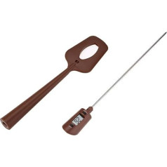 Uadme Chocolate Thermometer, Digital Candy Thermometer, Portable Baking Thermometer, Spatula, Accurate Jam Preservation Thermometer for Sauce Syrup Creams, 20~320?