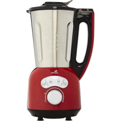 Senya SYCP-HB008R Stainless Steel Cook & Ice V3, Mixer Cream/Fine Pureed Soup, Steam Cooking, Crush Ice, Smoothies Heating Stand Mixer, 1400, Metal, 1.5 Litres, Red