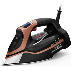 Rowenta DW9510 Steamforce Pro Steam Iron | 3200 Watt | Pump System | 75 g/min Continuous Steam Release | 300 g/min Steam Boost | 2 Steam Levels | 350 ml Water Tank | Black/Copper