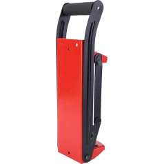 Beer Can Press, Aluminium Stone Breaker, Can Press for Beverage Cans Can Press, Integrated Bottle Opener, 16 oz Crush Cans up to 500 ml, Wall Mounted, Red