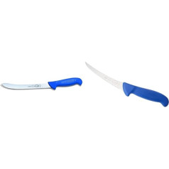 F. DICK ErgoGrip Fish Filleting Knife, 82417211, Blue & Boning Knife, ErgoGrip, Flexible (Knife with Blade 15 cm, X55CrMo14 Steel, Rustproof, 56° HRC) 82981151, Blue
