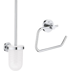 Grohe Essentials Cube | Toilet Brush Holder | Chrome