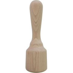 ELETTRO CENTER Art. 152 Mortar with Flat Base, Wood, brown