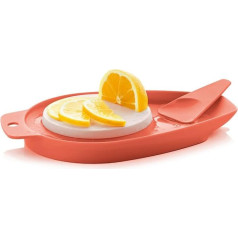 Tupperware Mamsell Chopping Board with Spatula Brave Little Tailor in Rust Red