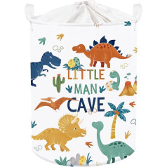 Clastyle 45L Boho Dinosaurier Ei Junge Mädchen Wäschekorb Tropischer Wald Spielzeug Kleidung Aufbewahrungskorb für Kinderzimmer, 36x45 cm