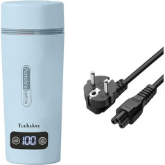 Electric Kettle, Travel Kettle, LCD Display, 4 Adjustable Temperatures, 350 ml, Portable Electric Kettle, 304 Stainless Steel Liner, 300 W, 220 V, Anti-Dry Burning and Keeping Warm Function