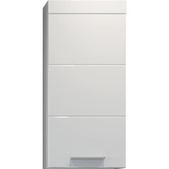 trendteam smart living - Wall Cupboard - Bathroom - Devon - Assembled Dimensions (W x H x D) 35 x 75 x 16 cm - Colour: White High Gloss - 210750101