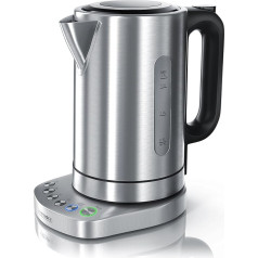 3000 Watt Stainless Steel Kettle with Temperature Settings - 4 Selectable Temperature Settings - Keep Warm Function 30 Minutes - 3000 W Power Consumption Pressure Boil Kettle - Integrated Limescale