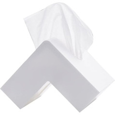 AMONIDA Tissue Box Cover, Plastic Storage Box Nordic Style for Living Room (White)