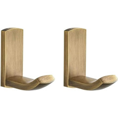 Flybath Wall Hooks Antique Brass Shower Hooks Towel Hooks Clothes Hooks Door Hooks Kitchen Bathroom Accessories Wall Mounting, Brushed Bronze - 2 Hooks