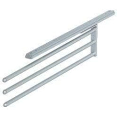 Anodised Aluminium 3 Rail Telescopic Towel Rail
