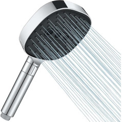 Cobbe Shower Head Water Saving Dancing Water Saving Shower Head Rain Shower Large Shower Head Pressure Increasing Water Saving Shower Head (Shower Head without Hose), Chrome