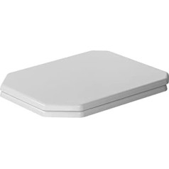Duravit du 1930 Toilet Seat with Auto-Close Mechanism, Set of 1, White, 64890000