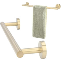 Towel Rail Stainless Steel 45 cm Single Bars Towel Holder Towel Holder Kitchen Wall Mounted Bathroom Towel Holder with Shiny Surface Gold