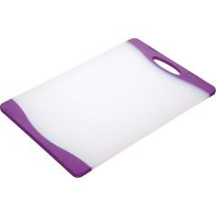 Colourworks Beidseitig verwendbares Polyethylen-Schneidbrett, 35 cm x 24 cm – Violett