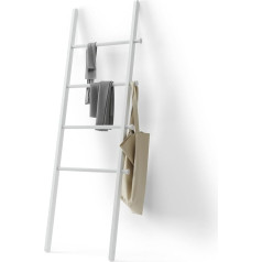 Umbra Leana Clothes Ladder, Freestanding Towel Ladder and Clothes Rack with Four Rungs and Hooks