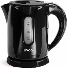 Livoo Mini Kettle 0.8 L DOD114N - 800 ml, 900-1100W, 360° Base