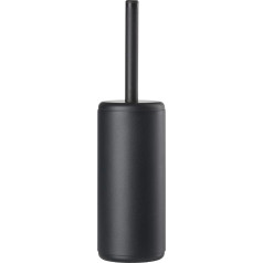 Zone Denmark Rim Toilet Brush, Toilet Brush, Brush Set with Brush and Holder for Bathroom, Standing, Diameter 10 cm, Height 38.2 cm, Black