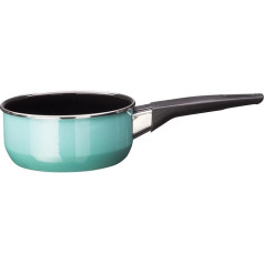 Silit Modesto Line Saucepan 16 cm without Lid, Small Pot 1.3 L, Induction Milk Pan, Small Cooking Pot, Pasta Pot, Silargan Functional Ceramic, Green