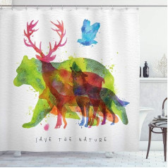 Abakuhaus Multicoloured Shower Curtain de_13
