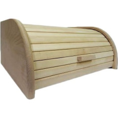 Wooden Bread Box Roll Up or Fold Down Various Versions Available Wood Raw Wood S