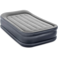 Intex Twin Deluxe Airbed with Fiber-Tech RP, Inflated Size: 99 cm x 191 cm x 42 cm (64132.)