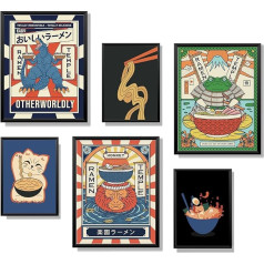 Winund Poster Set 30 x 40 cm, Unframed, Wall Poster, Decorative Bedroom Decoration, Living Room Wall Pictures, Canvas Pictures, Wall Decoration Living Room, Poster Vintage, Japanese Decoration,