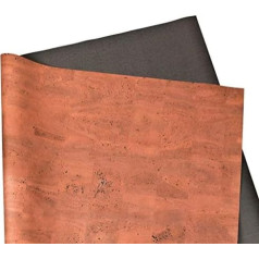 Cork Bark Fabric - 70cm Wide - Vegan Faux Leather - Cork Surface - Velvety Soft Fabric - Ideal for DIY Sewing - Bags - Purses - Crafts and Decorating