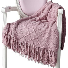 Hayisugal Soft Knitted Wool Blanket, Tassel Blanket, Sofa Blanket, Sleeping Blanket