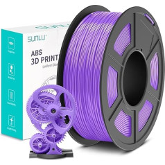 SUNLU ABS Filament 1.75 mm, High Heat Resistant and Durable 3D Printer Filament, Dimensional Accuracy +/- 0.02 mm, 1 kg Spool (2.2 lbs), Purple