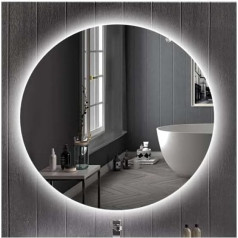 CustomGlass 60cm Round LED Light Up Bathroom Mirror - Various Sizes