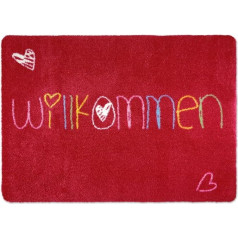 deco-mat Designer Door Mat for Front Door, Hallway, Indoor and Outdoor Door Mats Non-Slip and Washable Practical Dirt Trapper Mat – Doormat Welcome, 50 x 70 cm