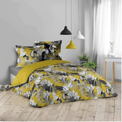 DOUCEUR D'INTERIEUR Soft Indoor Bed Linen, 3-Piece, 240 x 220 cm, Tattoo