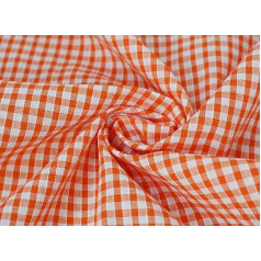 Polycotton Fabric Check Plaid Square Soft Dress Craft Uniform Fabric 44