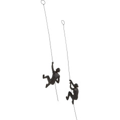 Jotex Female Climbers Decorative Figures Pack of 2, Rust Brown