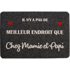 ZINELLO DESIGN - Personalised Grandparent Doormat, 40 x 60 cm, Indoor/Outdoor with Personalised Message - Non-Slip, Washable and Rain Resistant