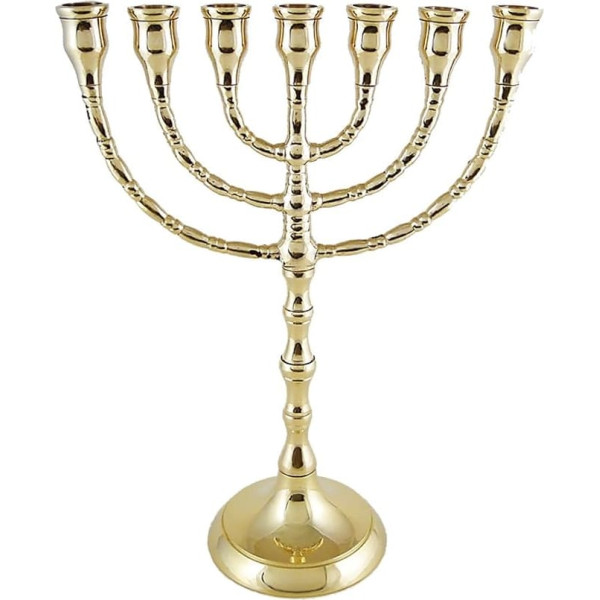 NKlaus Menorah 2791 Handmade Brass Candle Holder 25 cm