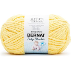 Bernat 16110404803 Baby Blanket, Polyester, Buttercup, 300 g