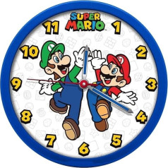 Unbekannt Kids Euroswan Super Mario Wall Clock 25 cm