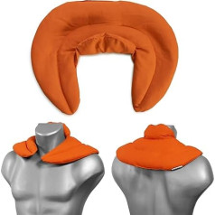Neck Pillow with Stand-Up Collar Orange - Grape Seed Pillow - Neck Pillow Heat Cushion - A Very Comfortable Neck Warmer