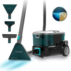 Cecotec Teppichstaubsauger - Polsterreiniger - Schlittenstaubsauger Conga CarpetClean 10000 EasyHome. 800W, 3L Frischwassertank und 1,5L Schmutzwassertank, Multiflächensystem, Zubehörkit